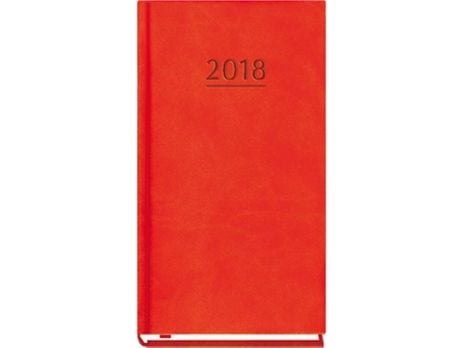 Lommebokkalender 90X165, rød (T-231V-C)