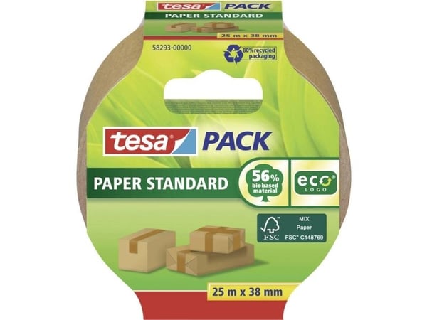 TESA Paper Standard, Brun, Förpackning, papper, 50 m, 50 mm, 1 styck