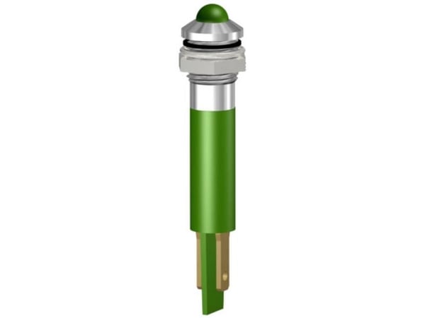 Merkkivalo Construct SWQU08428CRA LED-merkkivalaisin Kromi (tyhjä) 230 V/AC, 130 V/DC Lokero