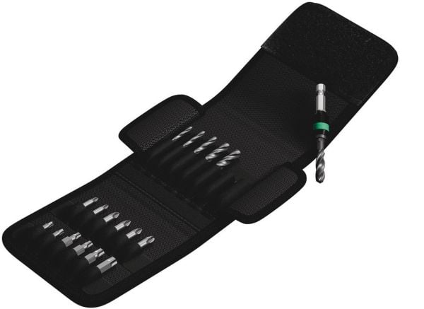 Wera 848/851/867/19 - Skrutrekker, drill og koppnøkkelsett - bor - 19 deler - 5 mm, 6 mm, 8 mm, 4 mm, 3 mm, 4.2 mm - torx, phillips - heksagonal - ...