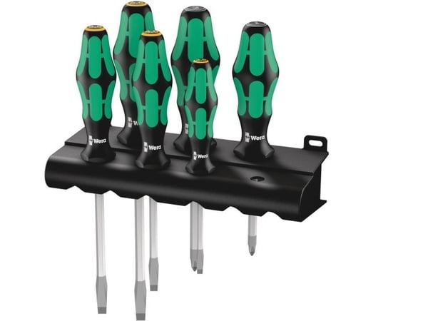 Wera Kraftform Plus - Skrutrekkersett - 6 stk - i stativ