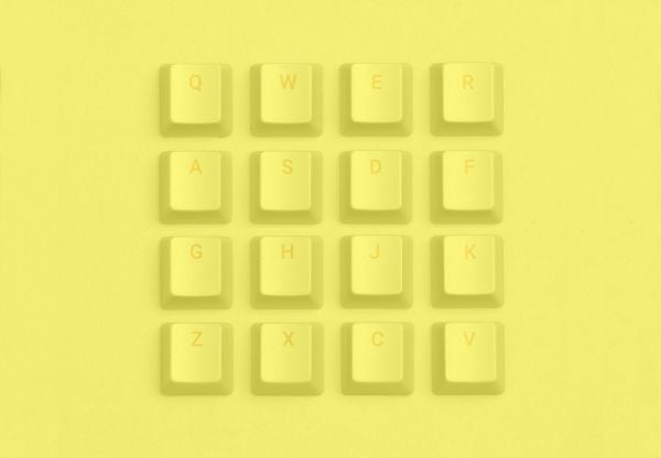 Mionix MNX-05-27001-DE, Tastaturtaster, Akrylonitril-butadien-styren (ABS), Gult