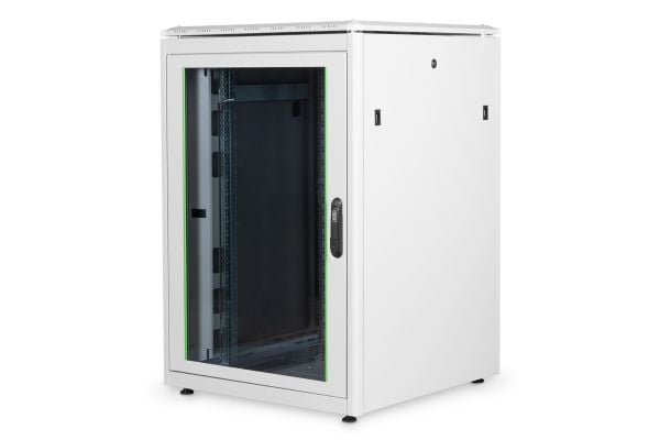Digitus Unique DN-19 22U-8/8-1 - Rack skap - lysegrå, RAL 7035 - 22U - 19"