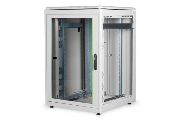 Digitus Unique DN-19 22U-8/8-1 - Rack skap - lysegrå, RAL 7035 - 22U - 19"