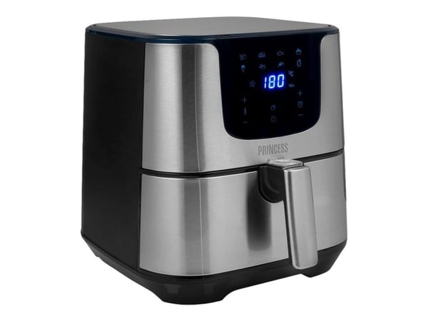 Princess Deluxe 182060 - Varmluftsteker - 5.5 liter - 1700 W - rustfritt stål
