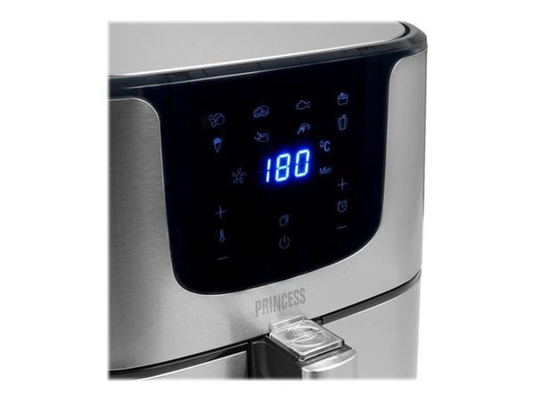 Princess Deluxe 182060 - Varmluftsteker - 5.5 liter - 1700 W - rustfritt stål