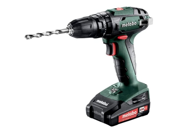 Metabo SB 18 - Hammerbor - trådløs - 2 hastigheter - nøkkelfri borhylse 10 mm - 48 N·m - 2 batterier - 18 V
