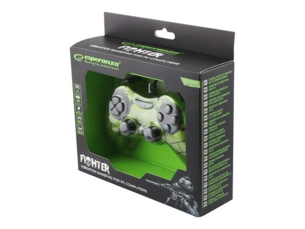 Esperanza "Fighter" Green USB PC Gamepad Esperanza "Fighter" Green USB PC Gamepad