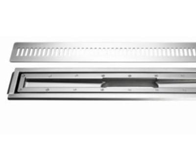 Unidrain afløbsarmatursæt - 700mm vinyl m/rist/ramme st rf