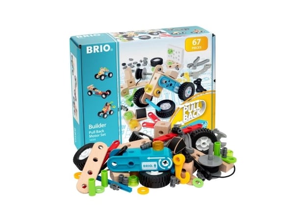 BRIO 34595 Builder trekk tilbake-motorsett
