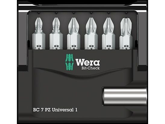 Wera 05056296001, 6 stykker, Pozidriv, PZ 1, PZ 2, PZ 3