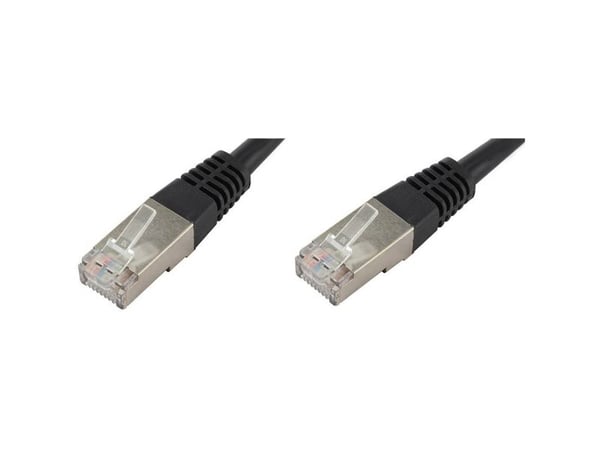 econ connect F6TP1SW, 1 m, Cat6, S/FTP (S-STP), RJ-45, RJ-45, Svart