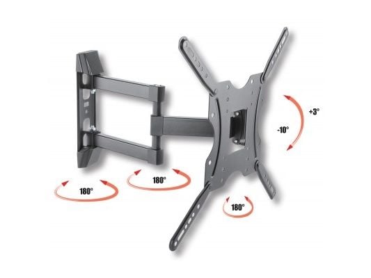TECHly - Brakett - for LCD-skjerm - svart - skjermstørrelse: 32"-55" - veggmonterbar