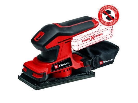 Einhell TC-OS 18/187 Li Solo, Rettsliper, Svart, Rød, Batteri, 225 mm, 161 mm, 111 mm - SOLO