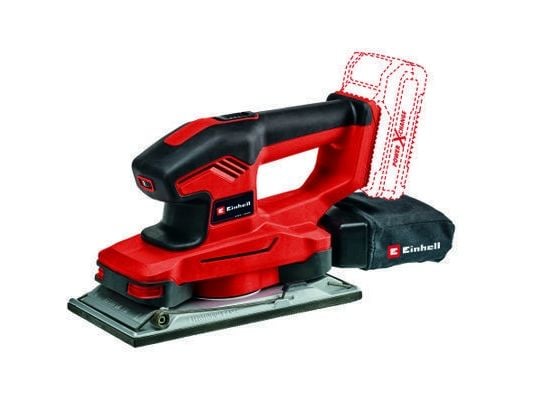 Einhell TE-OS 18/230 Li Solo, Planslipmaskin, Svart, Röd, 7000 RPM, 11000 RPM, 14000 OPM, 22000 OPM - SOLO