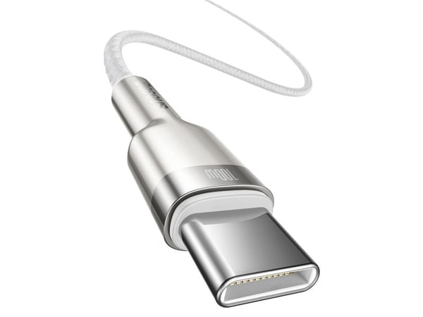 Baseus CATJK-C02, Valkoinen, USB C, USB C, 1 m, Uros, Uros
