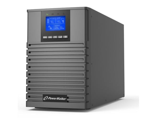PowerWalker VFI 1500 ICT IoT - UPS - 1500 Watt - 1500 VA - 9 At - Ethernet, RS-232, USB - lähtöliittimet: 4 kpl