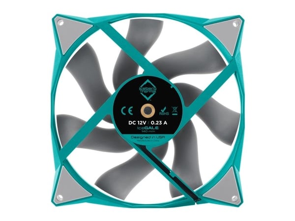 Iceberg Thermal IceGALE, Vifte, 14 cm, 500 RPM, 1600 RPM, 36 dB, 96 cfm