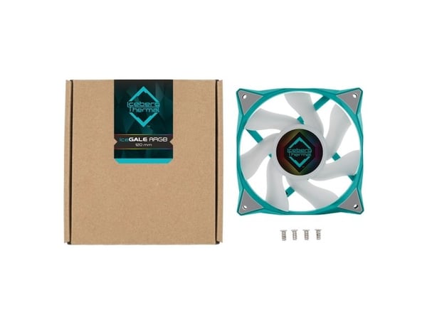 Iceberg Thermal IceGALE ARGB, Vifte, 12 cm, 500 RPM, 2200 RPM, 38 dB, 94 cfm