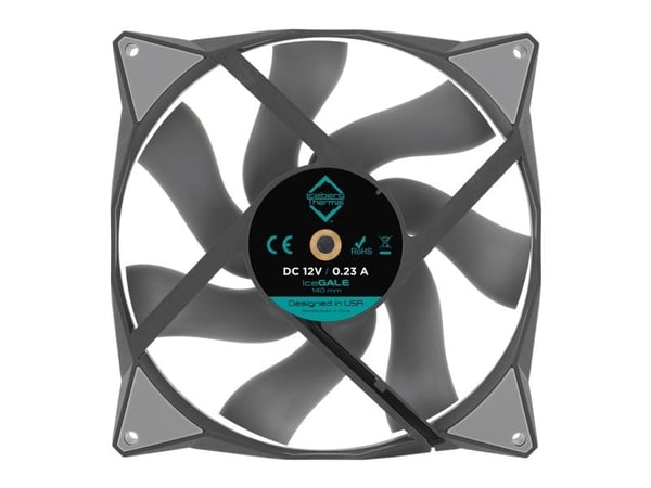 Iceberg Thermal IceGALE, Vifte, 14 cm, 500 RPM, 1600 RPM, 36 dB, 96 cfm
