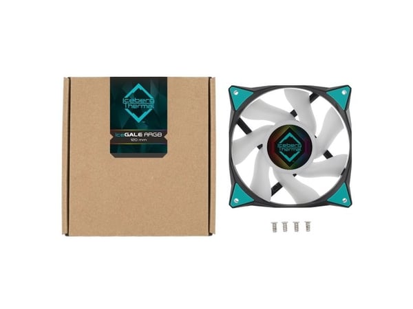 Iceberg Thermal IceGALE ARGB, Vifte, 12 cm, 500 RPM, 2200 RPM, 38 dB, 94 cfm