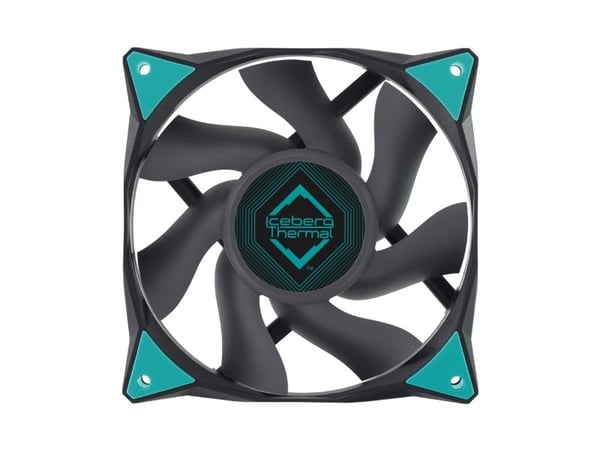 Iceberg Thermal IceGALE, Vifte, 12 cm, 500 RPM, 1850 RPM, Sort