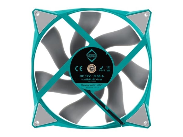 Iceberg Thermal IceGALE Xtra, Vifte, 14 cm, 500 RPM, 2500 RPM, 47 dB, 169 cfm