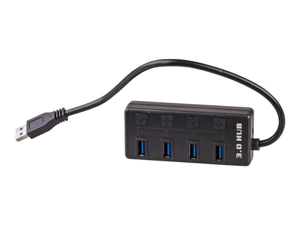 Akyga AK-AD-33 - Hub - 4 x SuperSpeed USB 3.0 - stasjonær