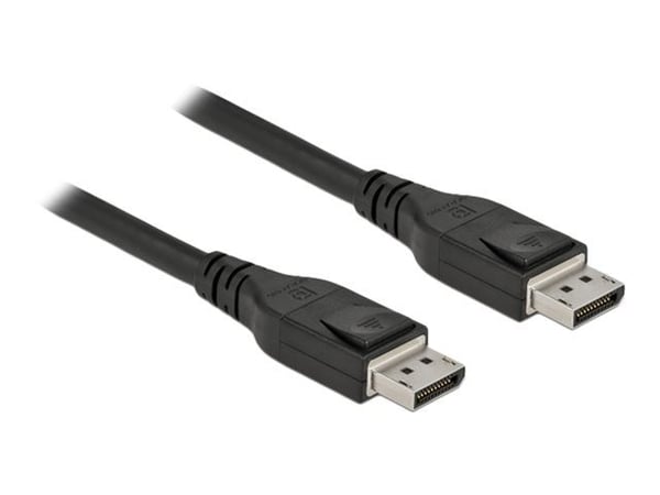 Delock - DisplayPort-kabel - DisplayPort (hann) til DisplayPort (hann) - DisplayPort 1.4 - 15 m - aktiv, 8 K 60 Hz (7680 x 4320) støtte, 5 K 120 Hz...