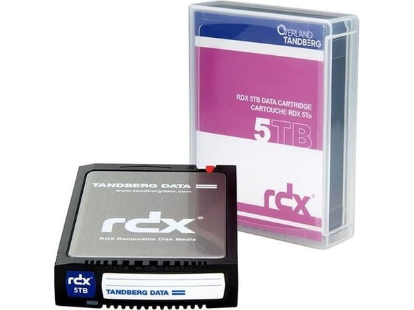 Overland-Tandberg 8862-RDX, RDX-kassett, RDX, 5 TB, FAT32, NTFS, exFAT, ext4, Sort, 150 MB/s