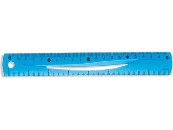 Tetis fleksibel linjal 20 cm blå (BL020-NB)