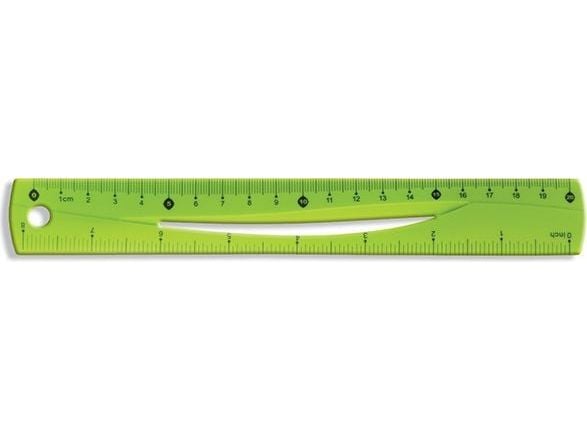 Linjal elastisk 20 cm grønn (BL020-ZB)