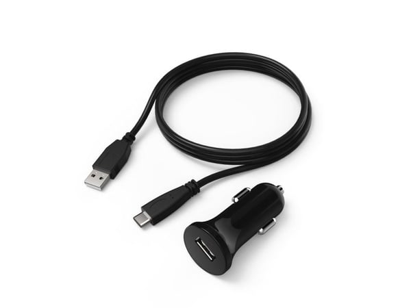 Hama 00054683, Automatisk, Cigartenner/lighter, 5 V, 2,4 A, 1,5 m, Svart