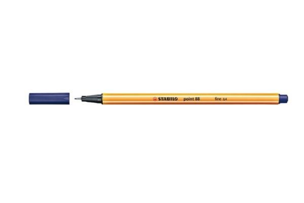 STABILO spiss 88, blå, blå, oransje, sekskantet, metall, 0,4 mm, Tyskland