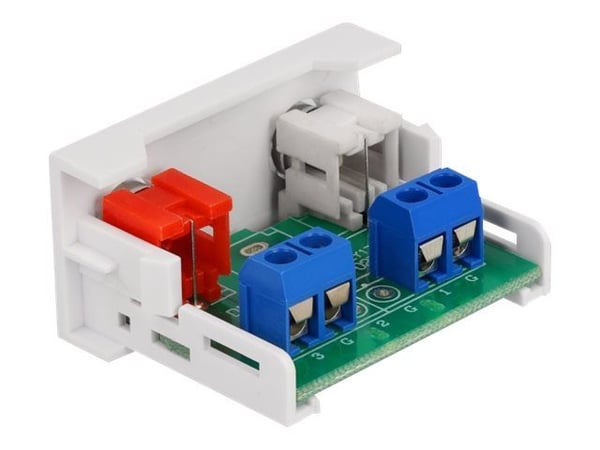 Delock - Easy 45 - trykklåsmodul - RCA, RCA - 1 modul - hvit, RAL 9003