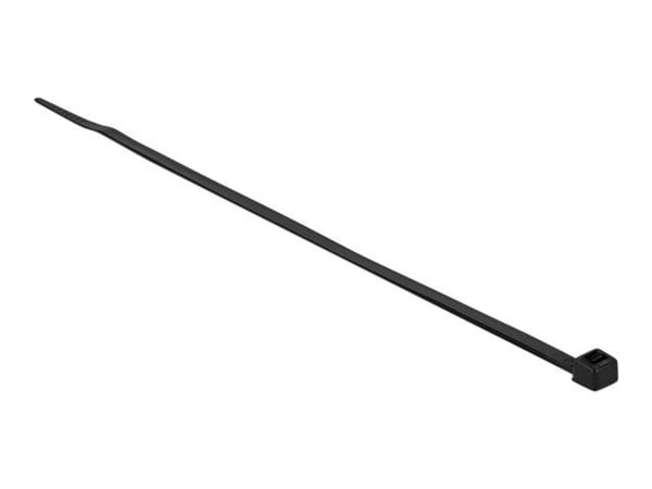 DeLOCK 19556, Kaksiaukkoinen johdinside, Polyamidi, Musta, 8,1 cm, 30 cm, 4,8 mm