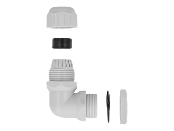 DeLOCK 60295, Harmaa, Muovi, 1 kpl, Kulmikas, PG9, 8 mm