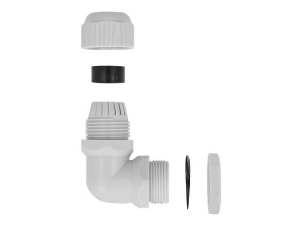 DeLOCK 60297, Harmaa, Muovi, 1 kpl, Kulmikas, PG11, 8 mm