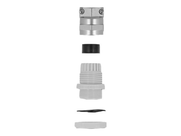 DeLOCK 60356, Harmaa, Metalli, Muovi, 1 kpl, Suora, PG13.5, 9 mm