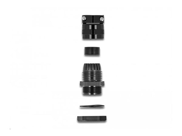 DeLOCK 60351, Musta, Metalli, Muovi, 1 kpl, Suora, PG9, 8 mm