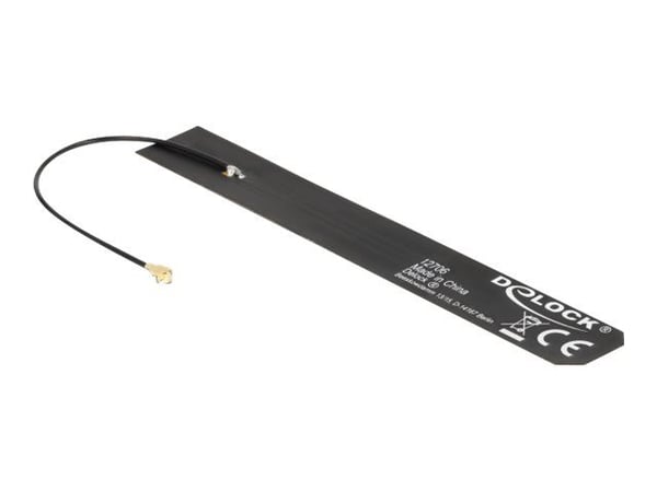 Delock - Antenne - 11.25 cm - Smart Home - 0 - 4 dBi - rundtstrålende - klebemontering - svart