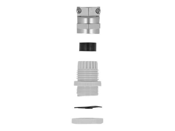 DeLOCK 60360, Harmaa, Metalli, Muovi, 1 kpl, Suora, PG21, 1 cm