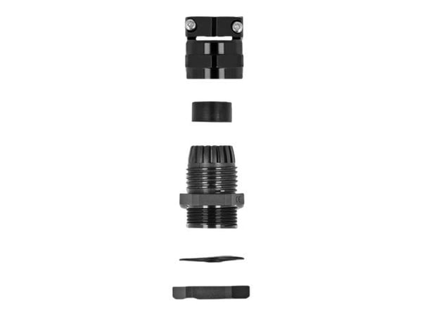 DeLOCK 60359, Musta, Metalli, Muovi, 1 kpl, Suora, PG21, 1 cm