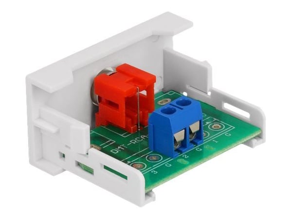 Delock - Easy 45 - trykklåsmodul - RCA - 1 modul - hvit, RAL 9003