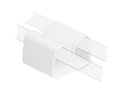 Delock - Kabelholder for kabler - hvit (en pakke 2)