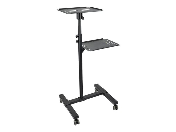 StarTech.com ADJPROJCART, Multimediateline, Musta, Terästä, Projektori, 10 kg, 2 hyllyä