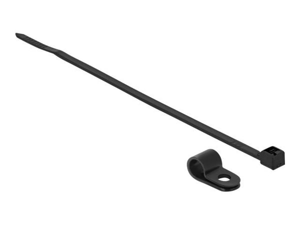 Delock - Kaapelinsidontasarja - 15 cm - musta