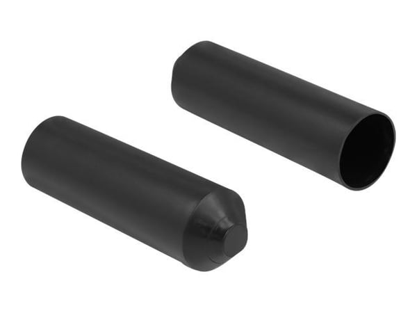 Delock - Kaapelin päätykappale - musta (2 kpl)
