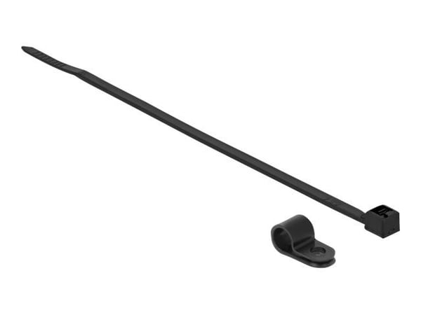 Delock - Kabelbinder - 20 cm - svart