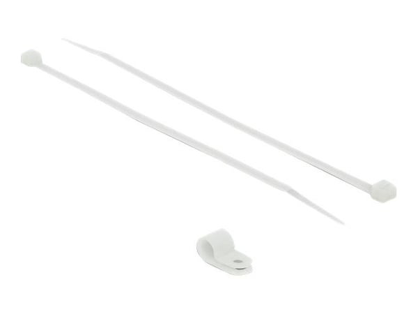 Delock - Kabelbinder - 20 cm - vit
